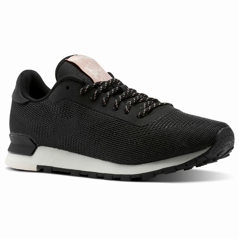 Tenisi Reebok Classic Leather Flexweave Dama Negrii Romania BL9224TX
